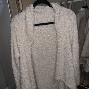 Cream Fuzzy Cardigan